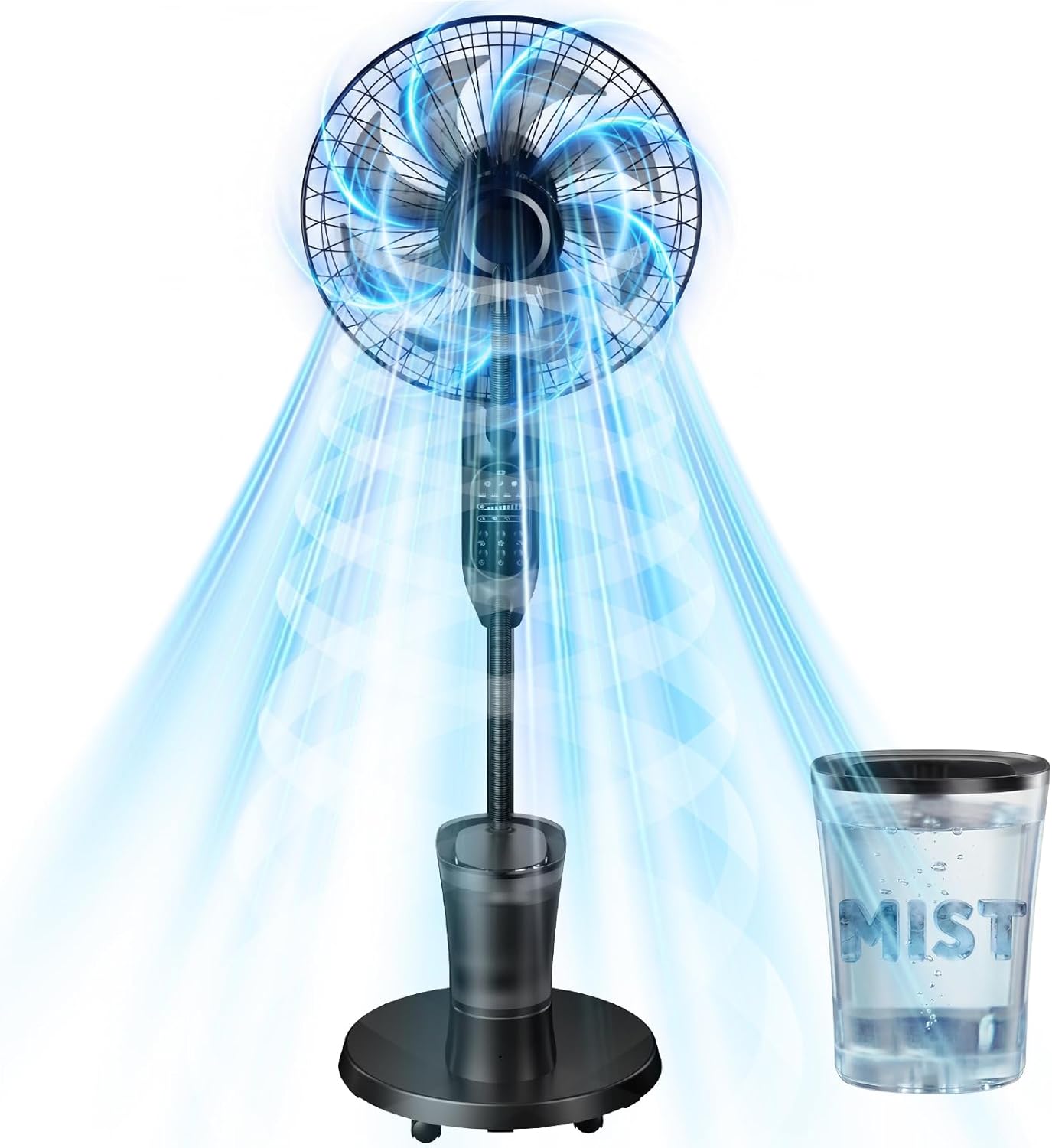 Etunsia Standing Fan with Humidifier